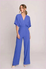 Wrap Front Jumpsuit Chic Women's Style