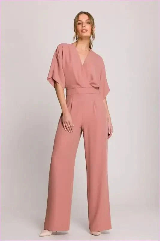 Wrap Front Jumpsuit Chic Women's Style