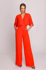 Wrap Front Jumpsuit Chic Women's Style