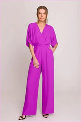 Wrap Front Jumpsuit Chic Women's Style