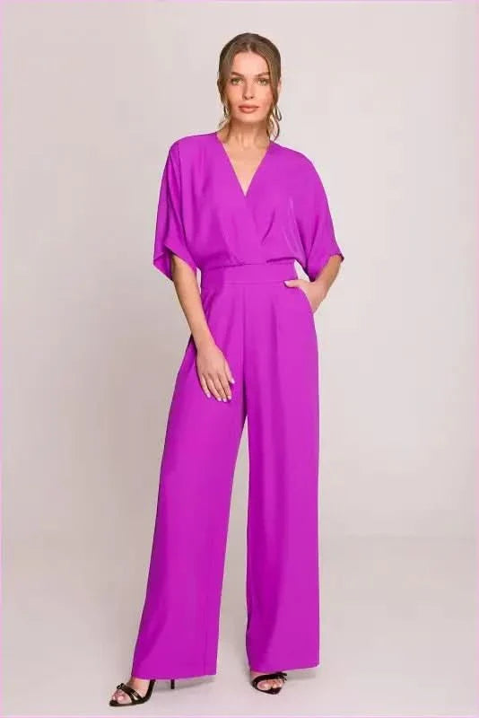 Wrap Front Jumpsuit Chic Women's Style